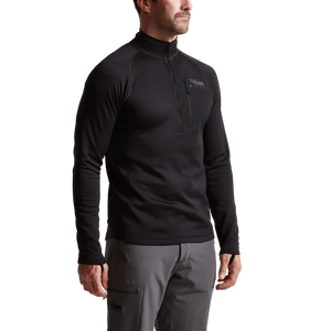 Sitka M's Core Midweight Zip-T - Solid Color