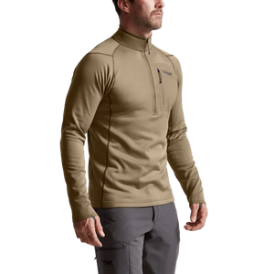 Sitka M's Core Midweight Zip-T - Solid Color