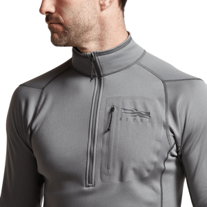 Sitka M's Core Midweight Zip-T - Solid Color