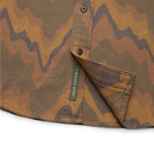 Howler Brothers Harker's Flannel - Sediment Jacquard : Camel