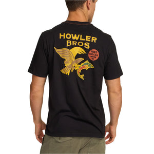 Howler Brothers Cotton Pocket T-Shirt - Osprey Prey : Black