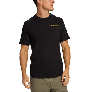 Howler Brothers Cotton Pocket T-Shirt - Osprey Prey : Black