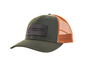Fin & Fire Low Pro Trucker Coffee Patch Hat