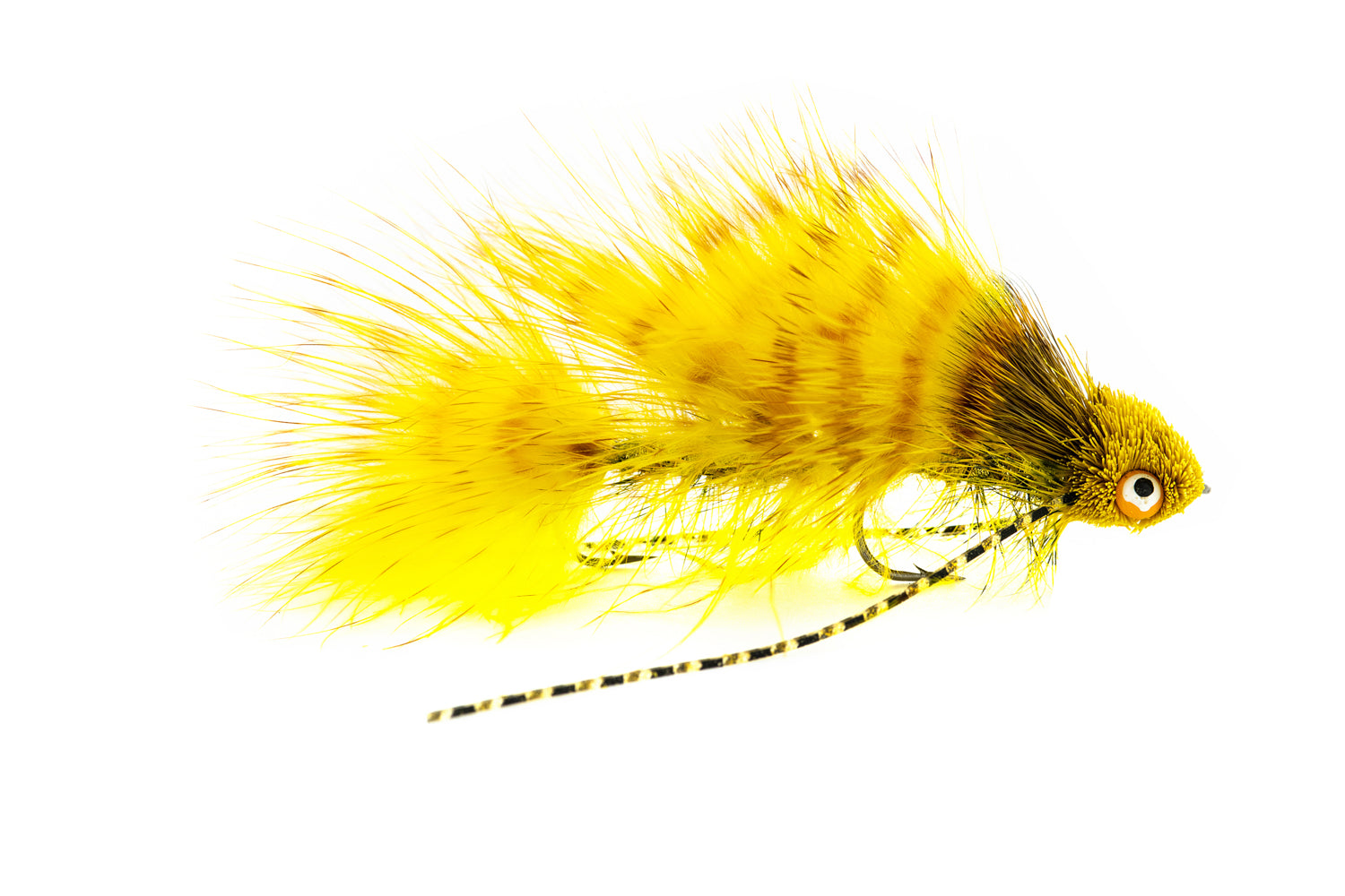 Montana Fly Company Galloup's Barred Mini Dungeon -Yellow (3-Pack)