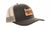 Fin & Fire Logo Hat: Brown/Khaki