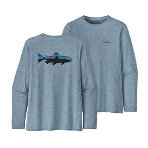 Patagonia M's L/S Capilene Cool Daily Fish Graphic Shirt