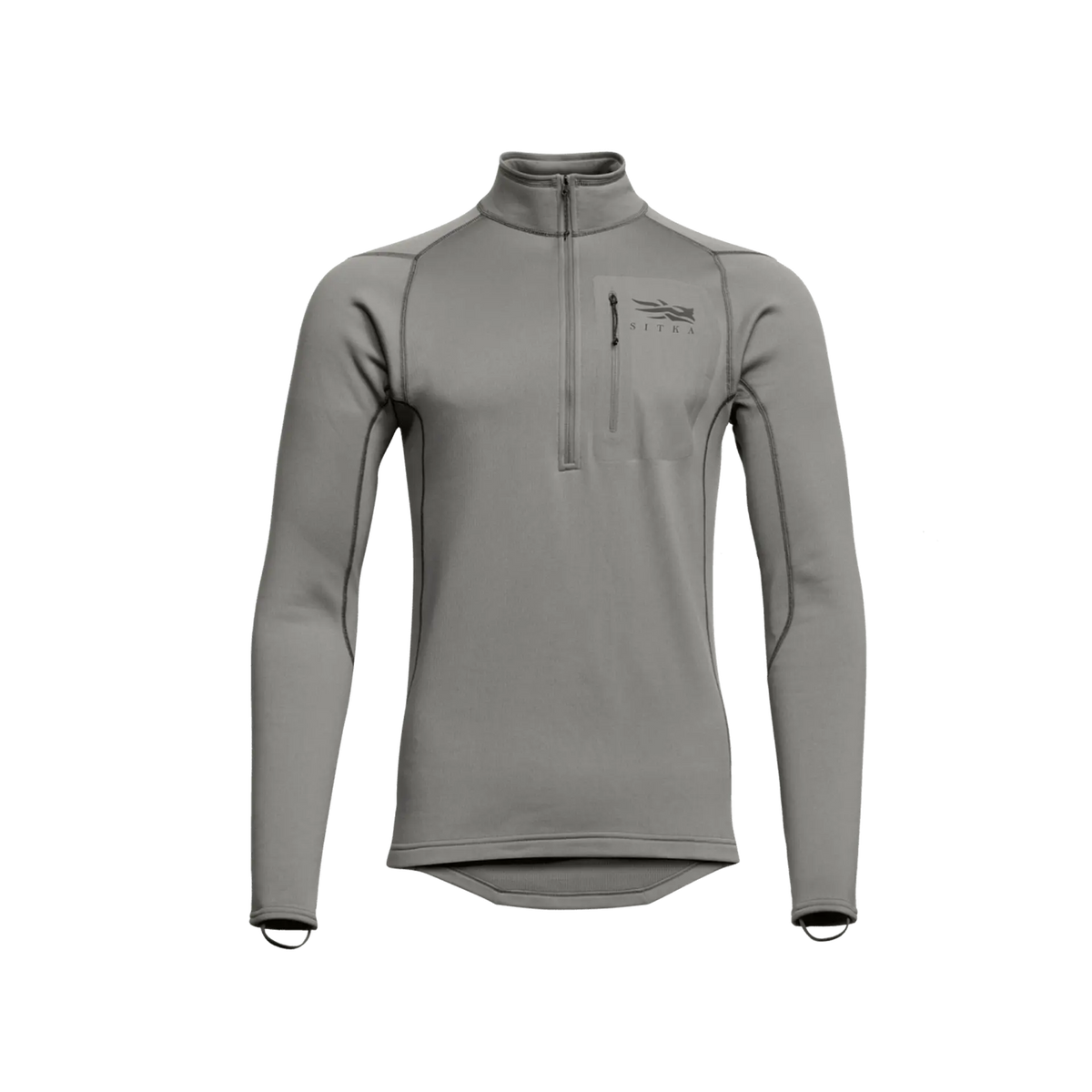 Sitka M's Core Midweight Zip-T - Solid Color