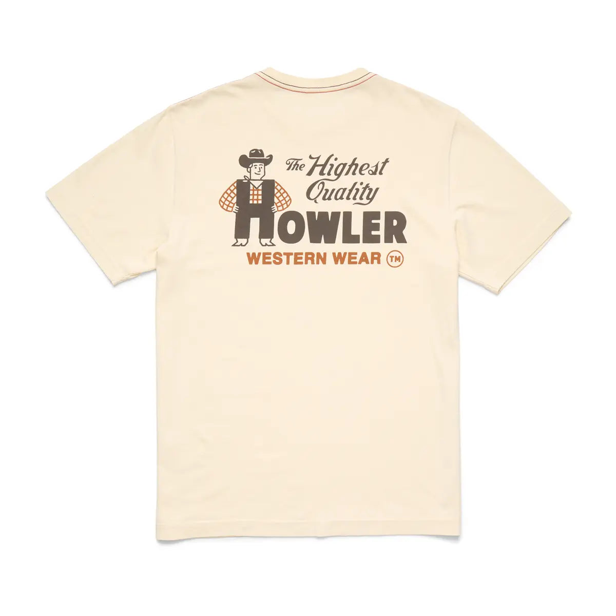 Howler Brothers Cotton T-Shirt - Howler Western - Natural