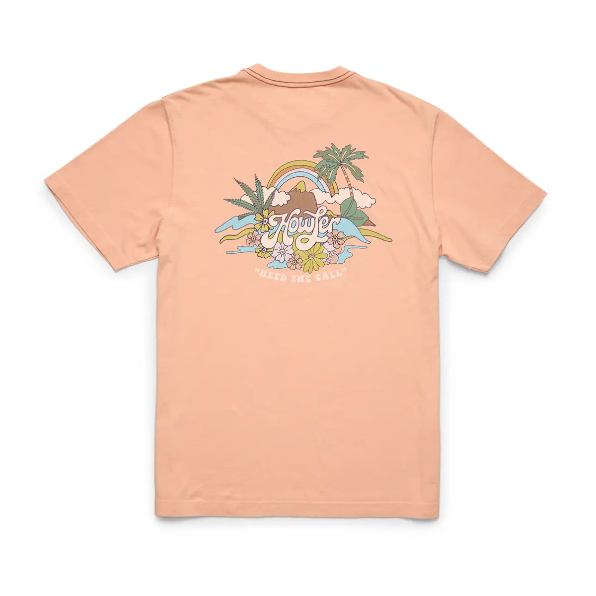 Howler Brothers Cotton T-Shirt - Irie Paradise - Coral