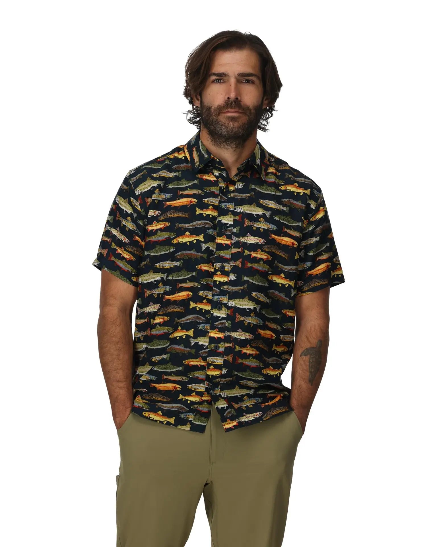 Simms M's Tailout SS Shirt - Natural