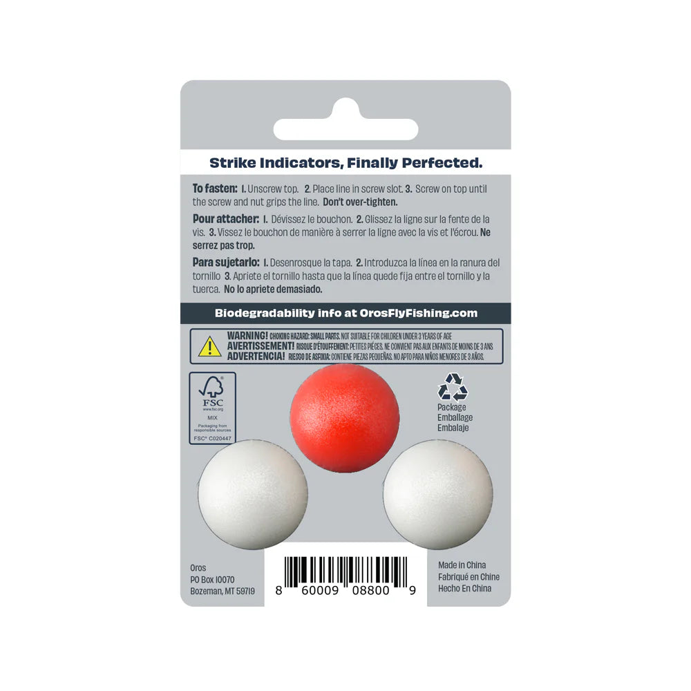 Oros Strike Indicator 3-Pack - Red/White