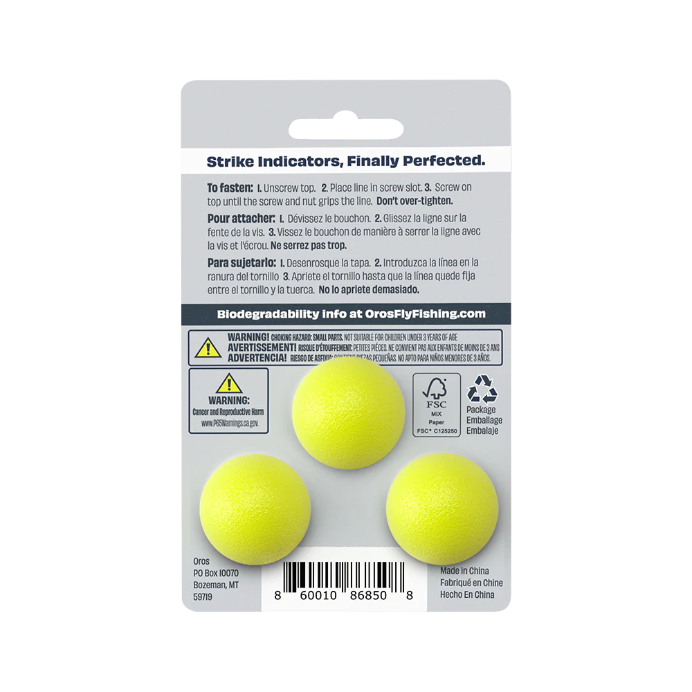 Oros Strike Indicator 3-Pack - Chartreuse