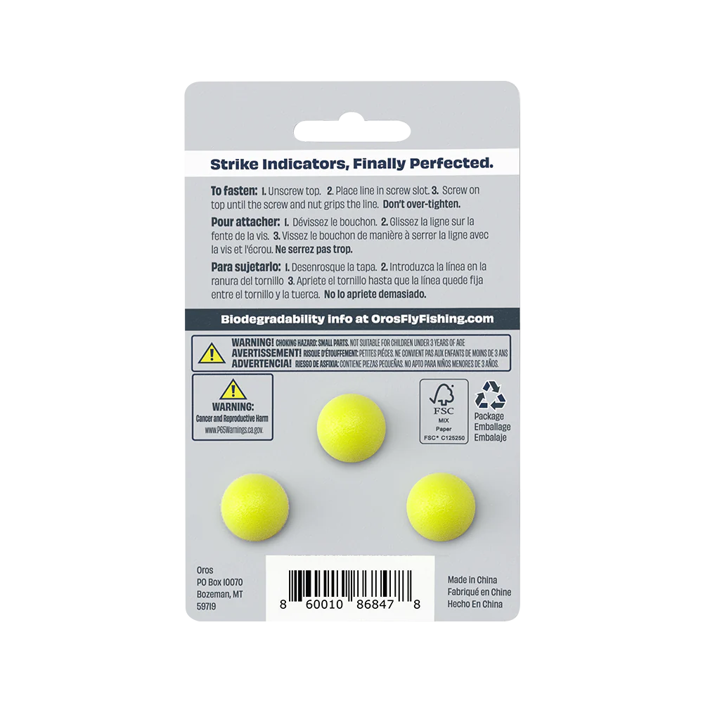 Oros Strike Indicator 3-Pack - Chartreuse