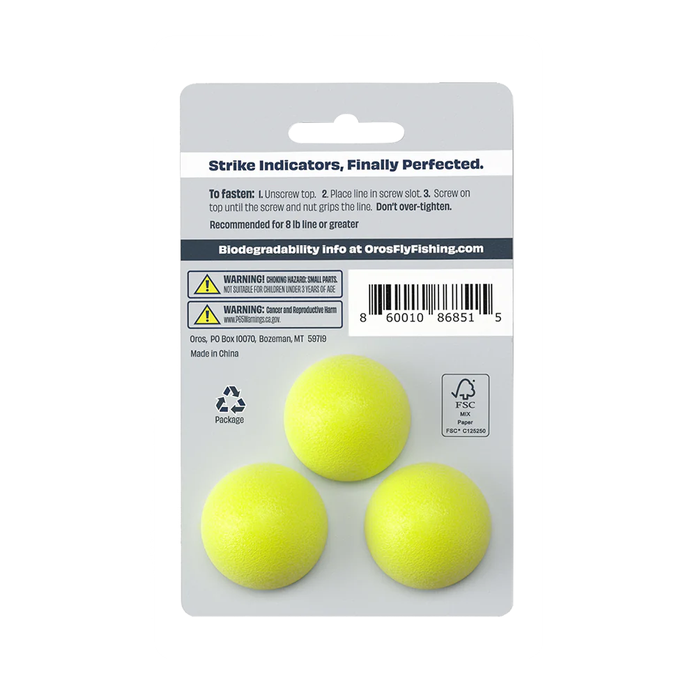 Oros Strike Indicator 3-Pack - Chartreuse