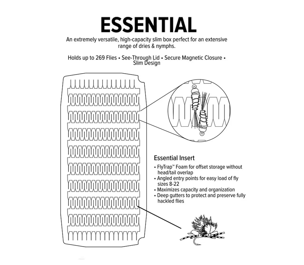 Umpqua UPG Foam Essential Fly Box - Large