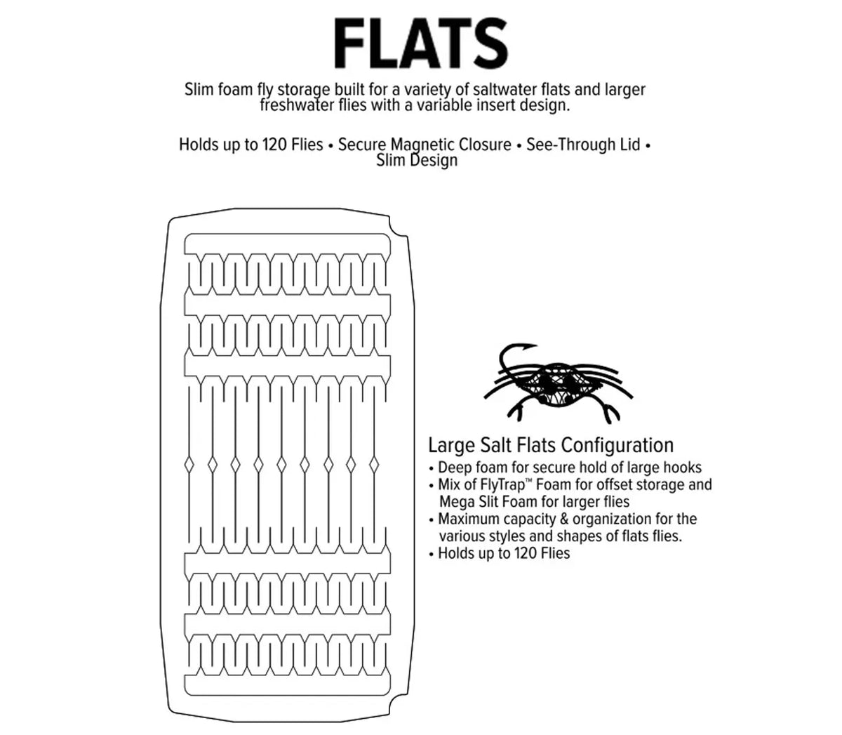 Umpqua UPG Foam Salt Flats Fly Box