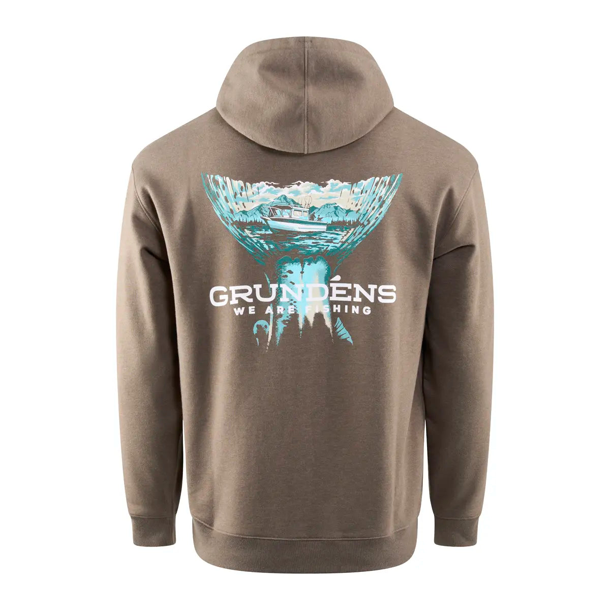 Grundens M's Salmon Tailscape Hoodie