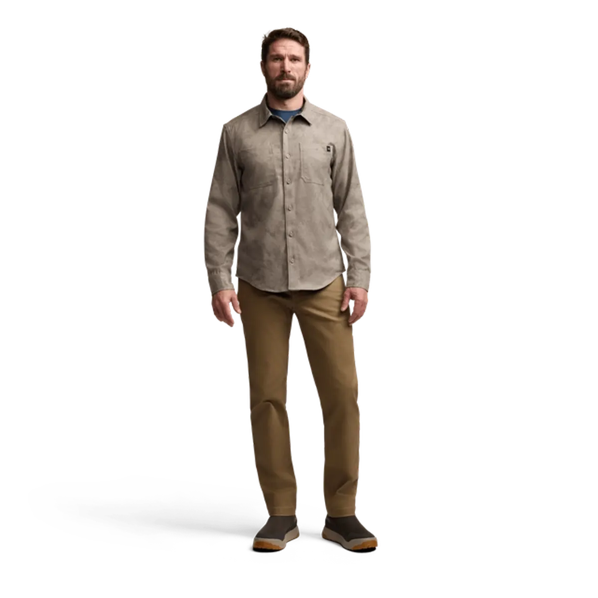 Sitka M's Bridger Camo LS Flannel - DQ