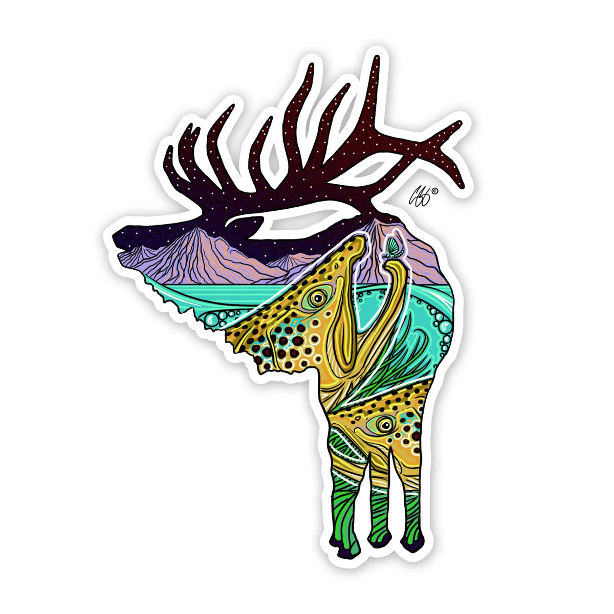 Casey Underwood River Rut Decal