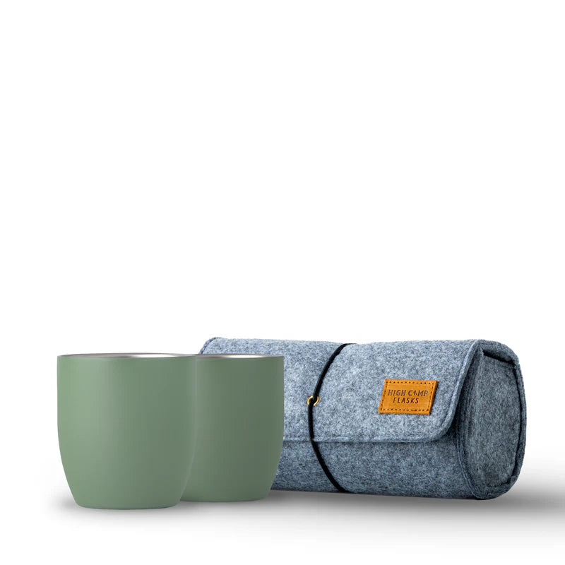 High Camp Flasks Parkside Tumbler 2-Pack w/Case