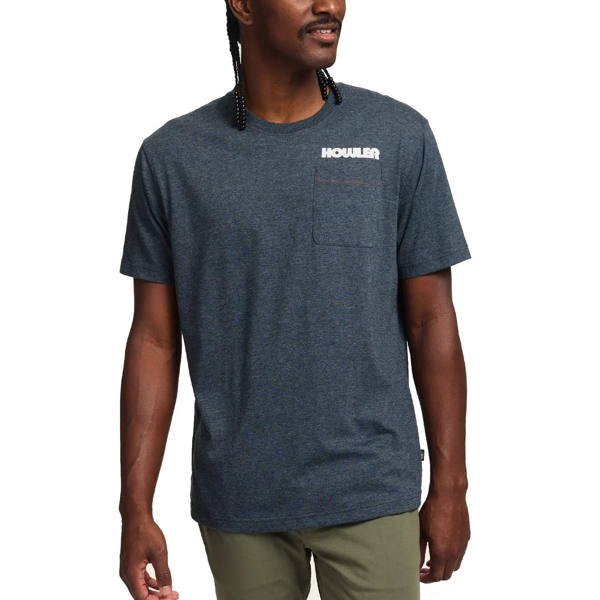 Howler Brothers Blended Pocket T-Shirt - Trucha : Charcoal