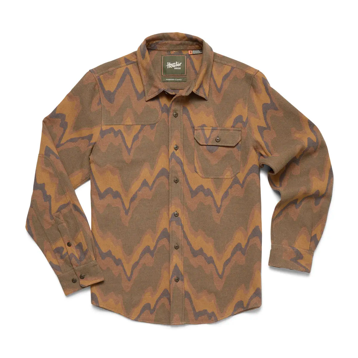 Howler Brothers Harker's Flannel -  Sediment Jacquard : Camel