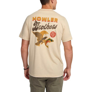 Howler Brothers Cotton Pocket T-Shirt - Osprey Prey : Black