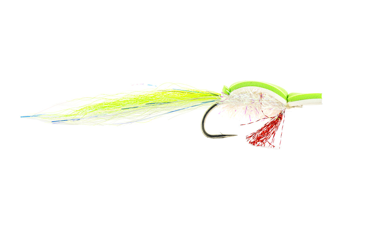 Fulling Mill Gurgler - Chartreuse/White (3-Pack)
