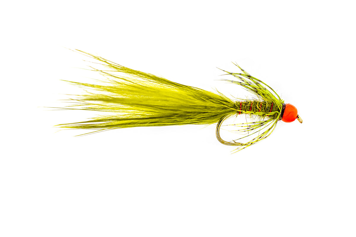 Fulling Mill Hot Head Damsel - Orange Bead (3-Pack)