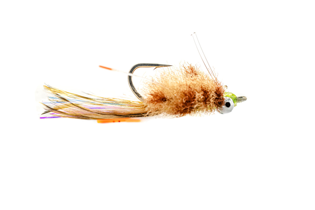 Fly Fishing Flies: Merkin Crab Tan/Brown Taglia #2 (6 Pezzi) – Per Permit, Bonefish E Acqua Salata