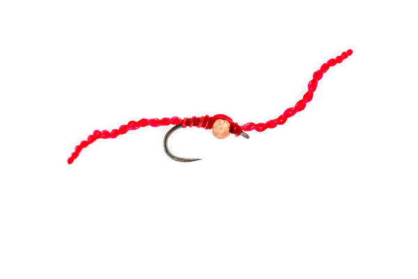 Fulling Mill Olsen's DNA Worm - Pink/Red (3-Pack) - Fin & Fire Fly Shop