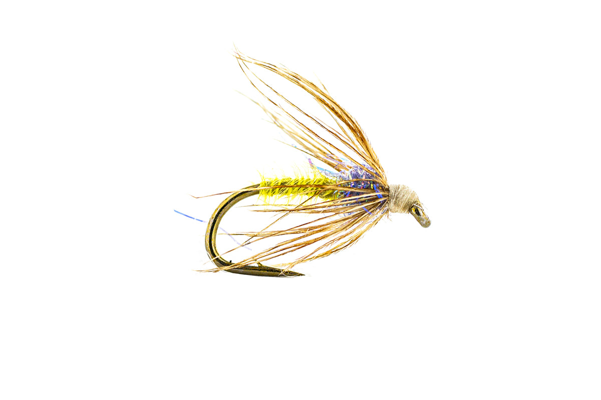 Fulling Mill Sparkle Soft Hackle - Yellow (3-Pack)