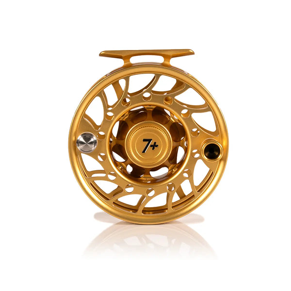 リール HATCH outdoor iconic 7+ LA Hatch Iconic 7+ Black/Silver Large Arbor Reel - Free Backing