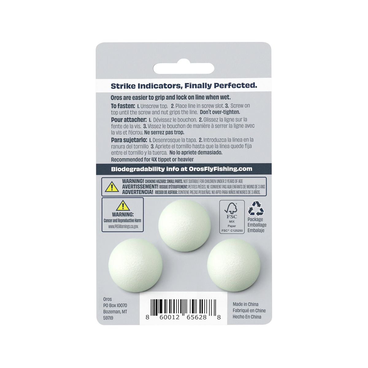 Oros Strike Indicator 3-Pack - Glow in the Dark