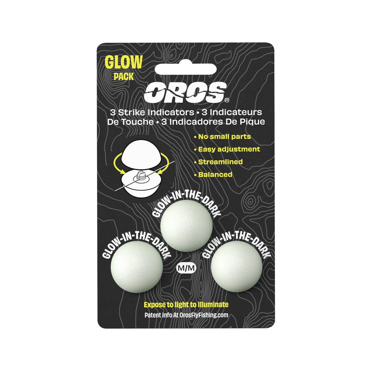 Oros Strike Indicator 3-Pack - Glow in the Dark