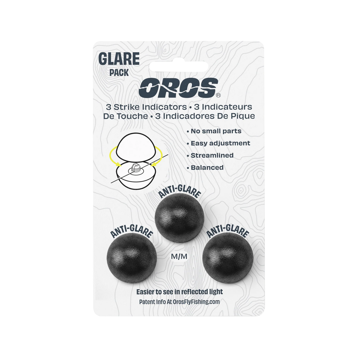 Oros Strike Indicator 3-Pack - Black