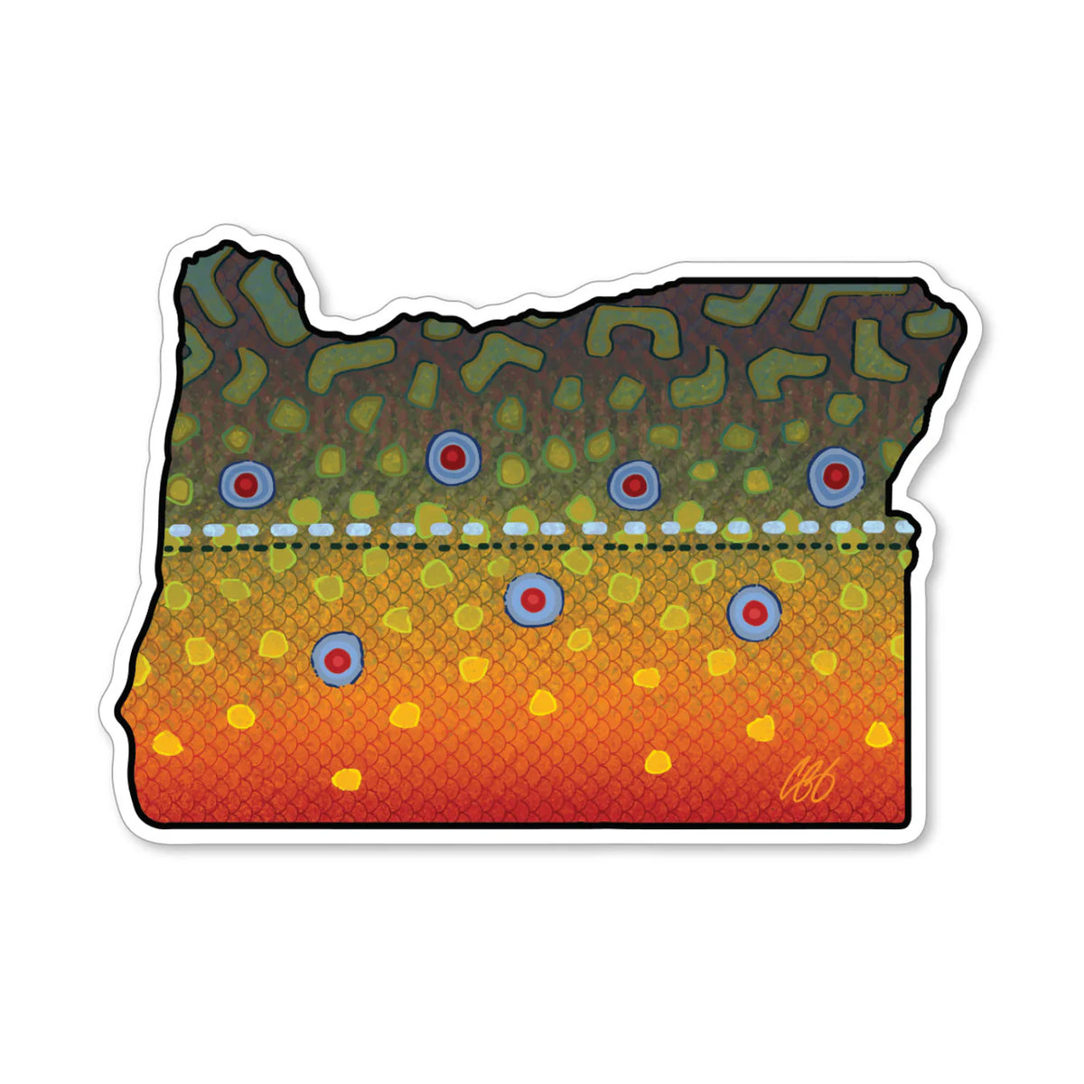 Casey Underwood Oregon - Brook Trout Decal