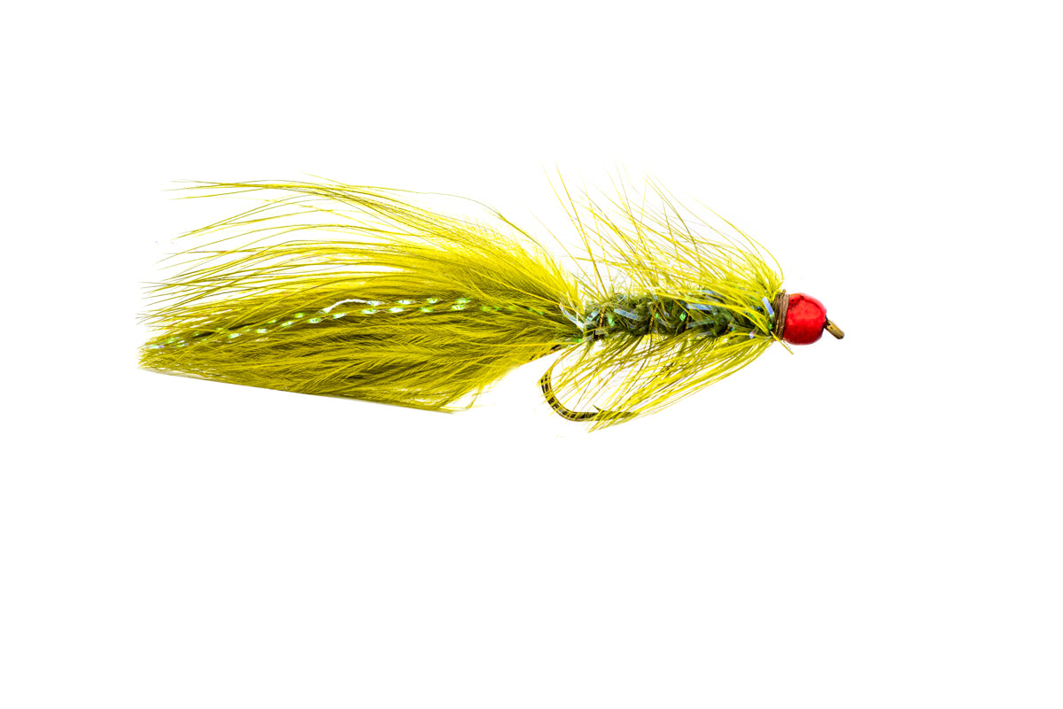 Rio Hot Head Krystal Bugger - Olive (3-Pack)