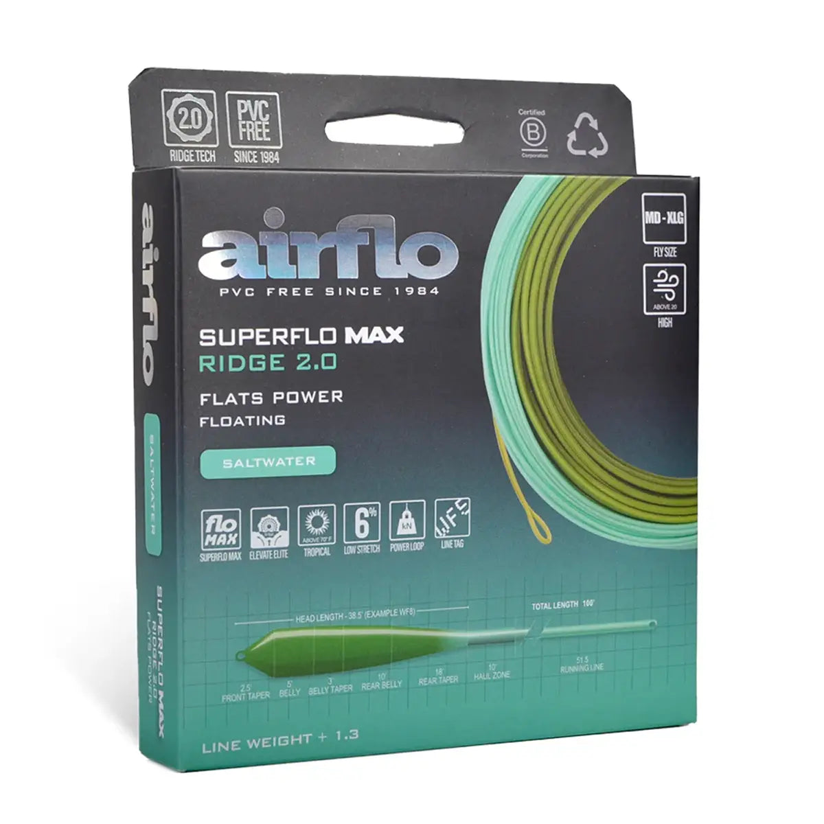 Airflo Superflo Max Ridge 2.0 Flats Power Taper Fly Line