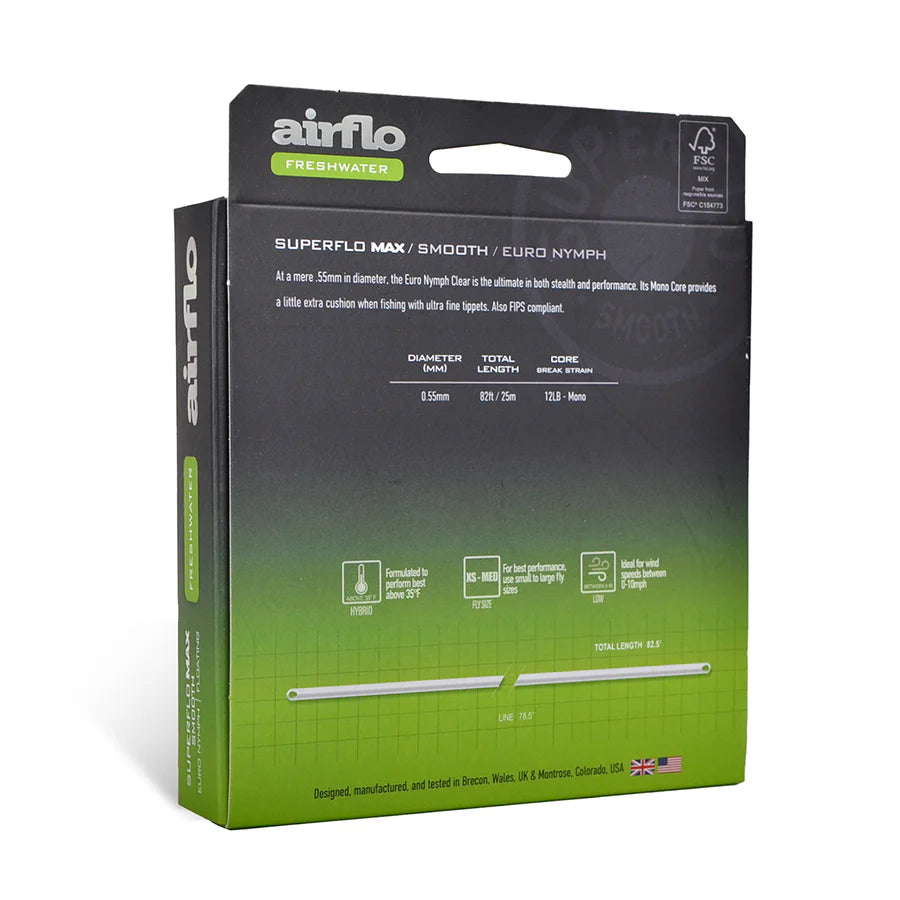 Airflo Superflo Max Smooth Euro Nymph - Clear