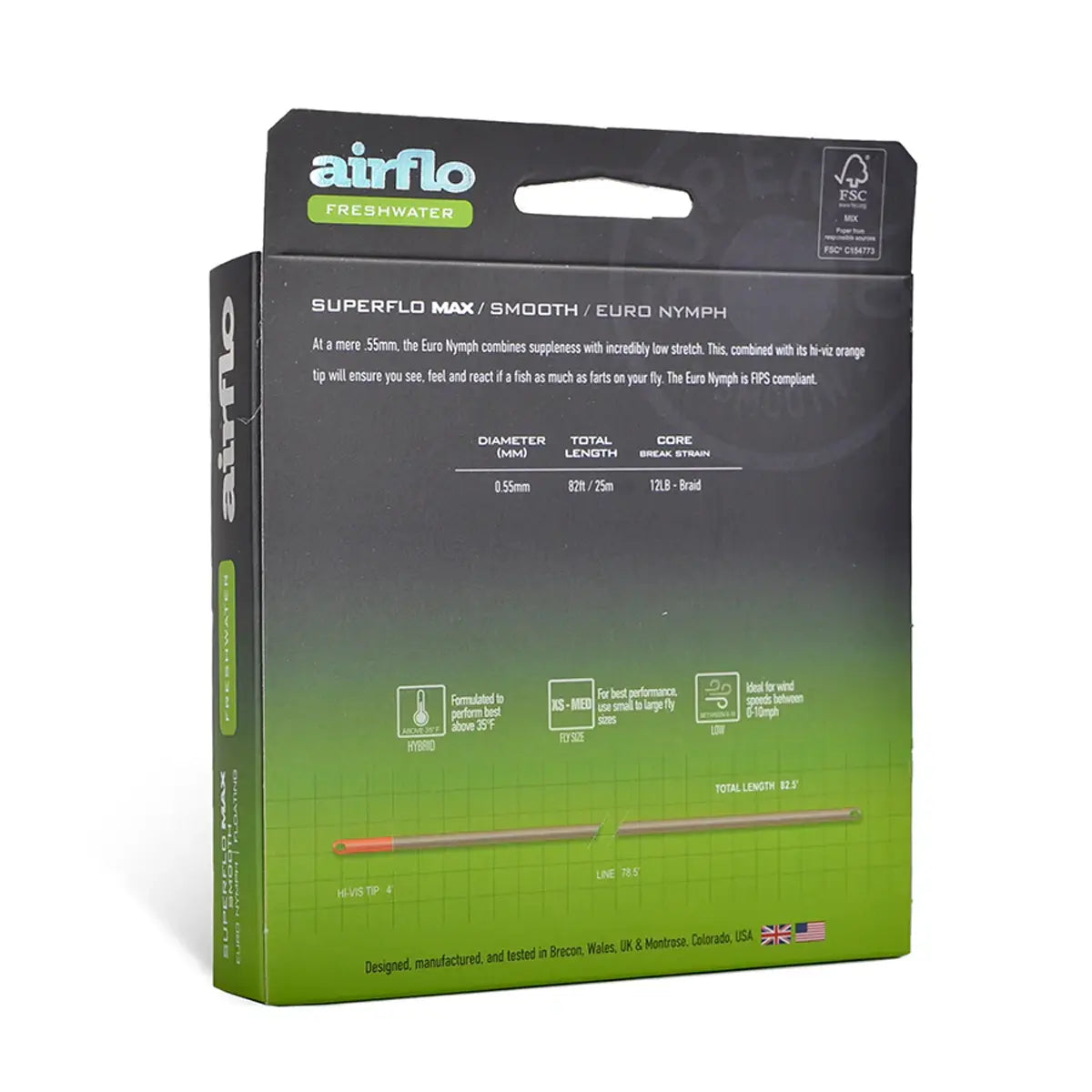 Airflo Superflo Max Smooth Euro Nymph - Olive