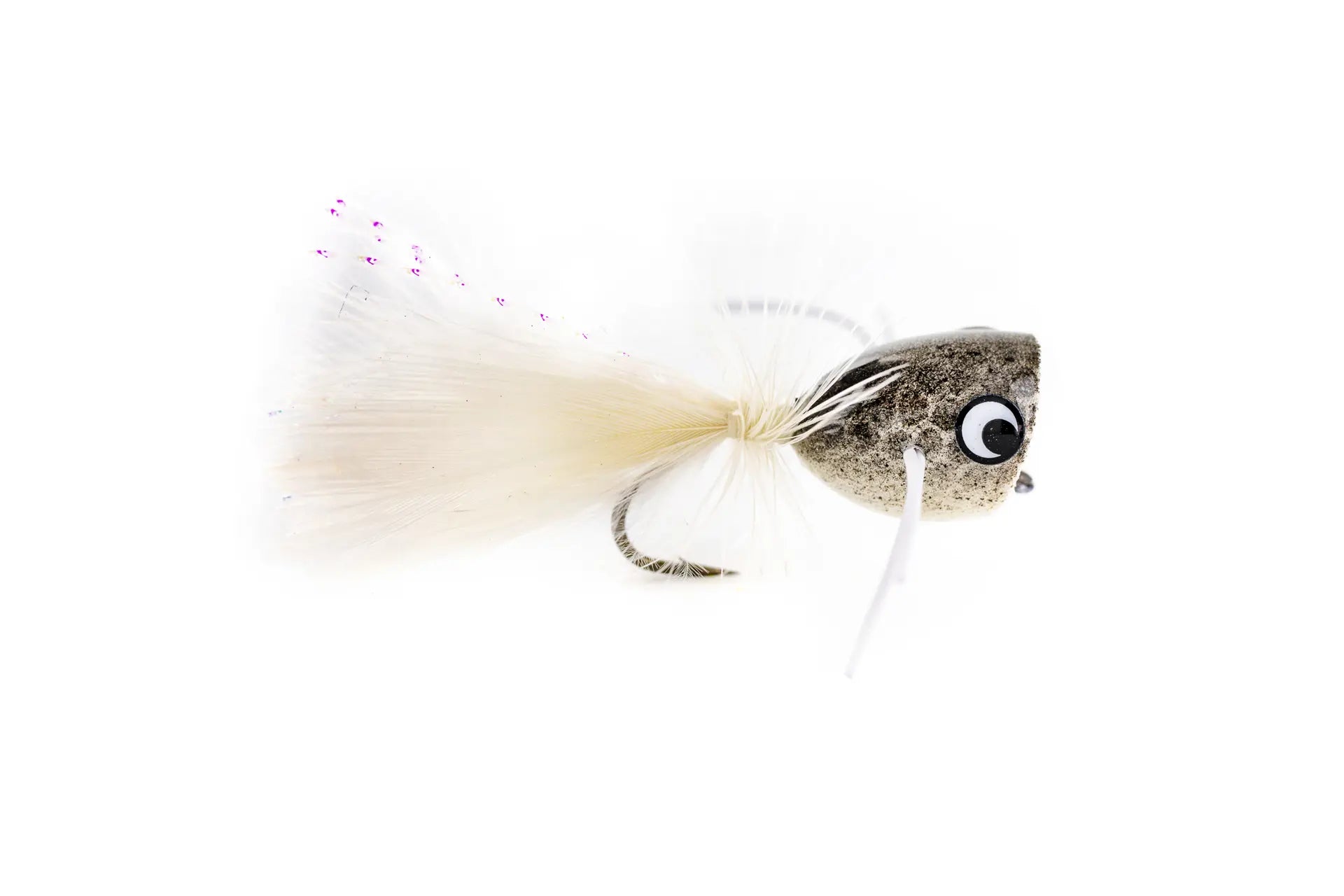 Solitude's Pearly Bass Popper - Pearly (3-Pack)
