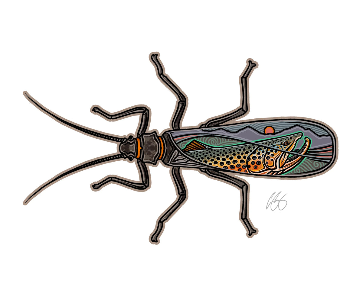 Casey Underwood Salmonfly-Scape Decal
