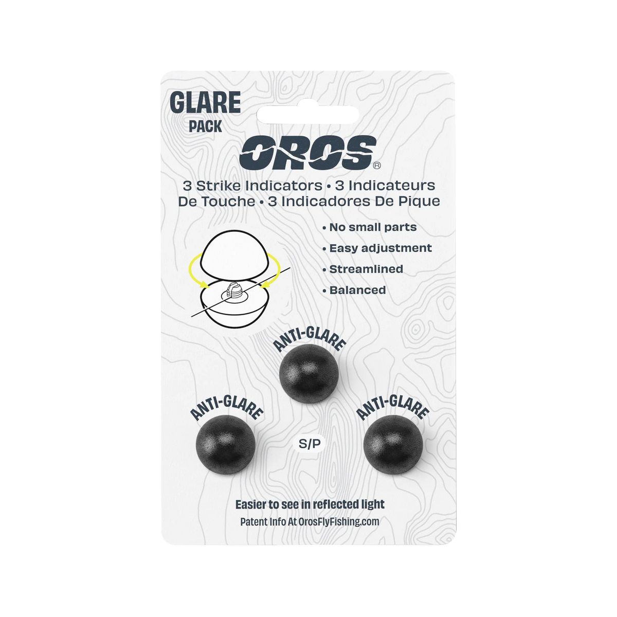 Oros Strike Indicator 3-Pack - Black