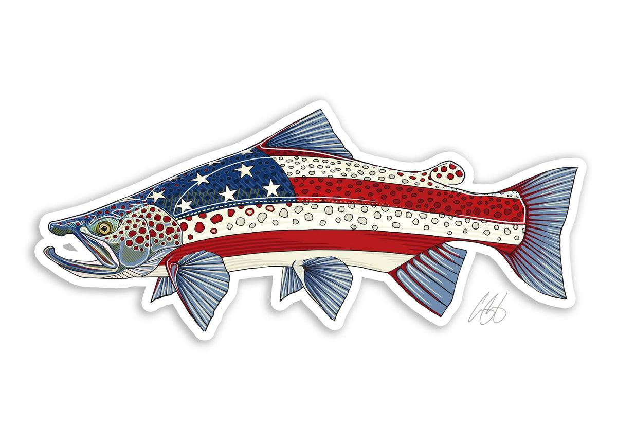Casey Underwood USA Brown Trout Decal