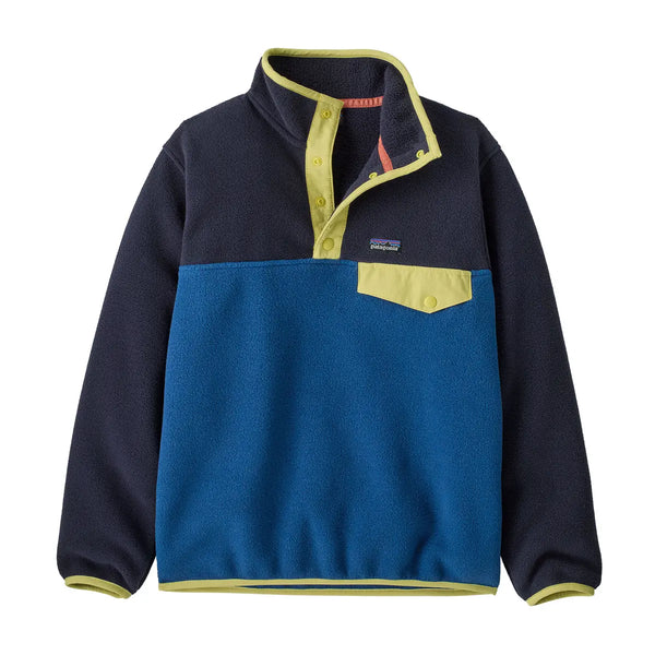 Patagonia Kid's Lightweight Synchilla Snap-T Fleece Pullover - Fin