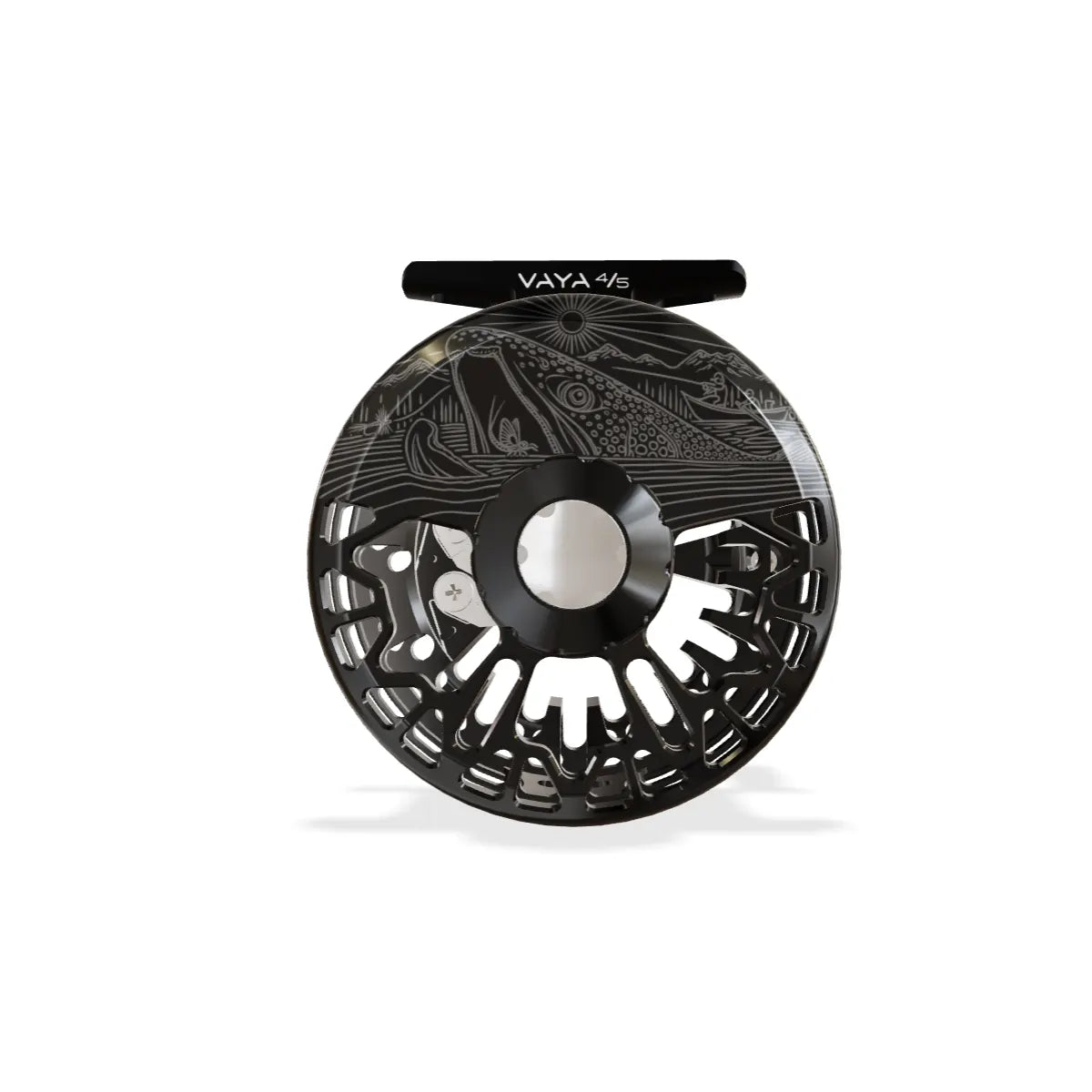 Abel Vaya Fly Reel - Custom - Underwood Upstream - Black