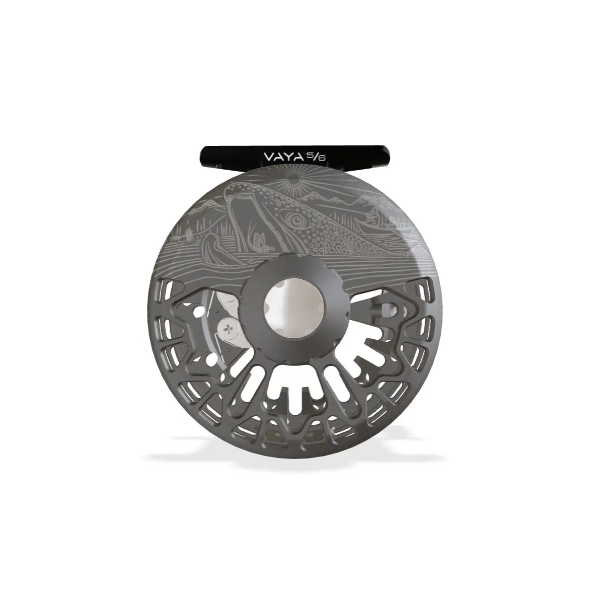 Abel Vaya Fly Reel - Custom - Underwood Upstream - Satin Slate Grey