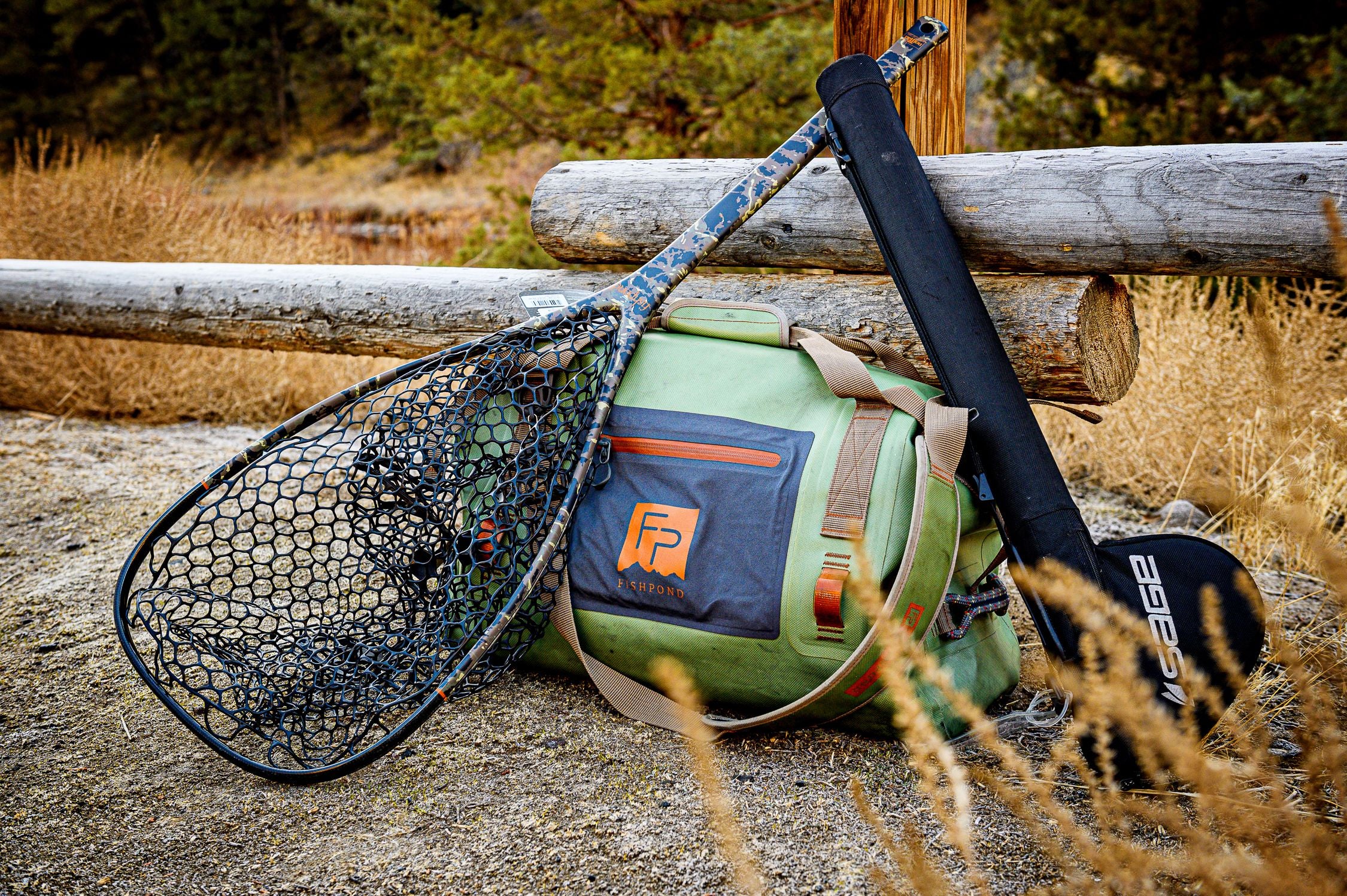 camo fishing net Fishpond Nomad El Jefe Net