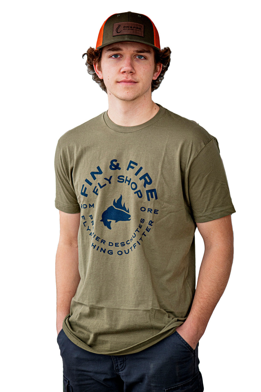 Fin & Fire Round Logo T-Shirt
